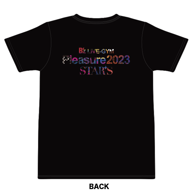 B'z LIVE-GYM Pleasure 2023 -STARS-｜GOODS（STARS Tシャツ ブラック）